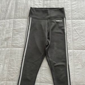 Grey Adidas Stripe Leggings